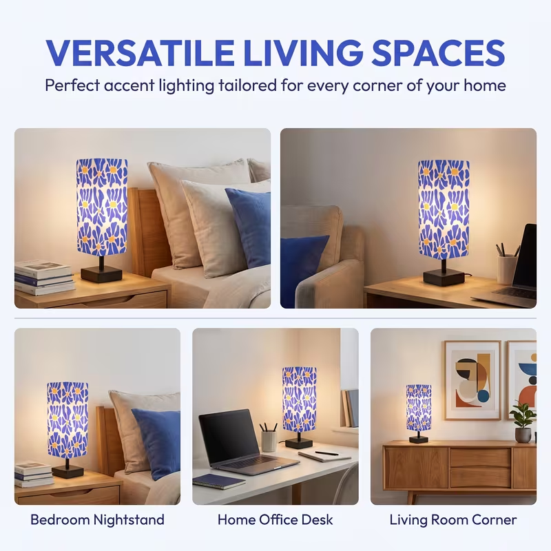 Lampu Meja Modern Berwarna-war - Home Textiles Usa ulasan dan harga
