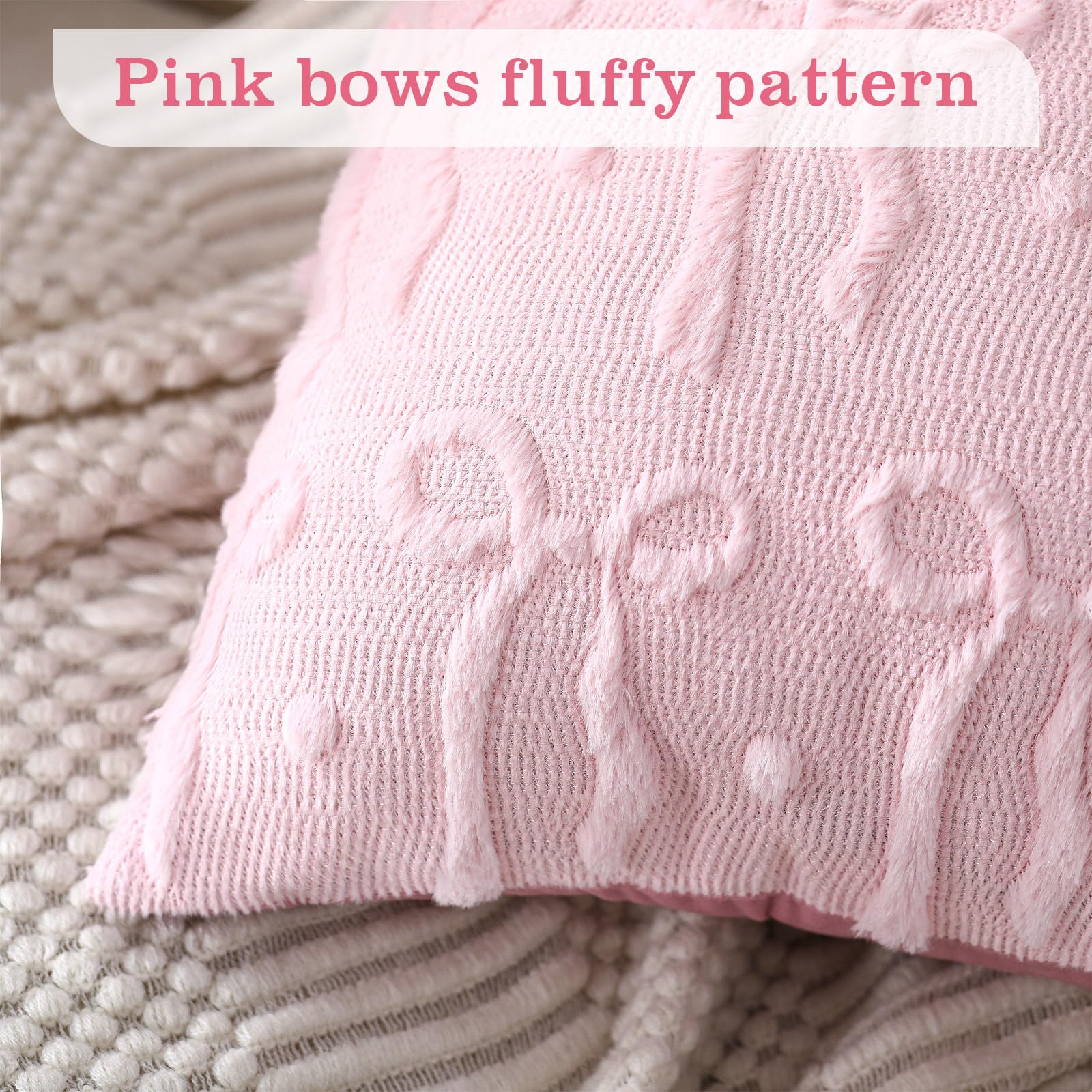 Sarung Bantal Pink Bow 18x18 D - Pillow Insert 18X18 ulasan dan harga
